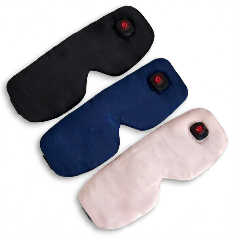 Heated graphene eye mask