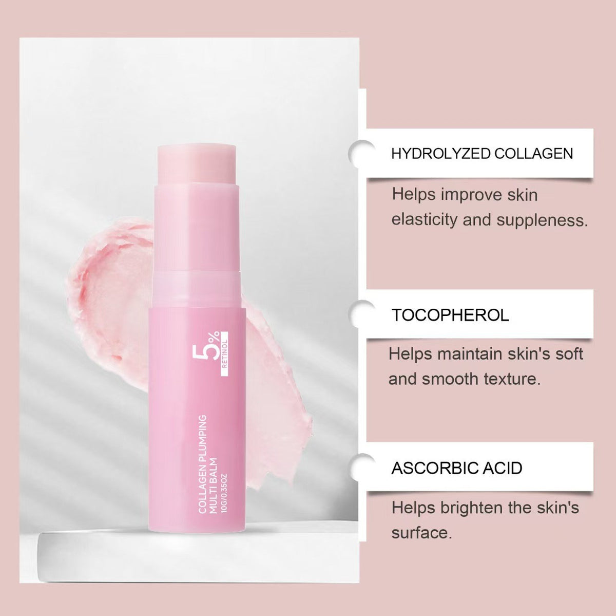 Pink Collagen Balm Stick (10g)